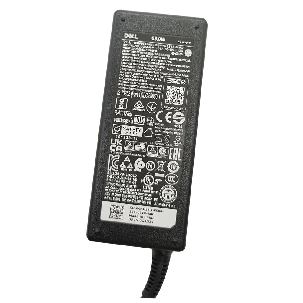 Amazon.com: Dell 65W 4.5mm tip Laptop Charger,Inspiron 14